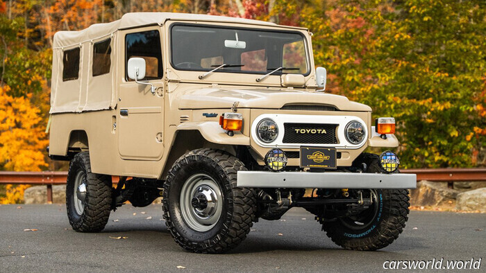 Реконструкция Toyota FJ45 Land Cruiser сделает пуристов счастливыми | Carscoops